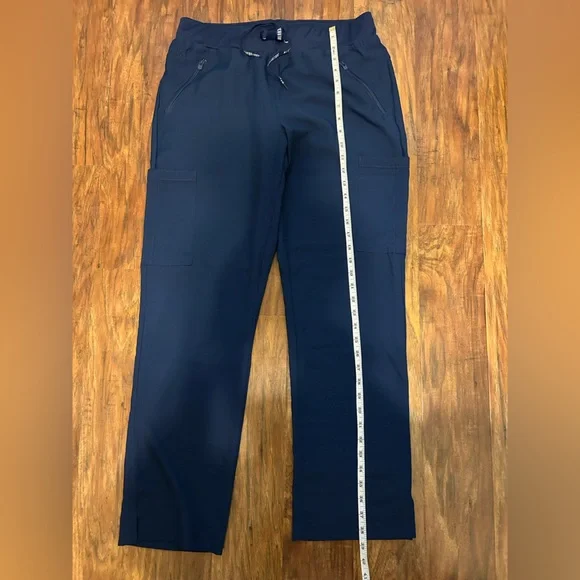 Med Couture Blue Cargo Pants Elastic Waist - Picture 5 of 8